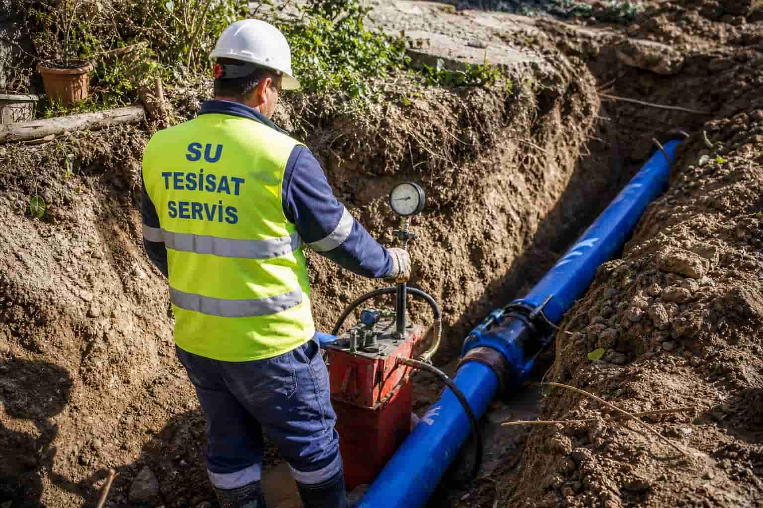 Makineli Gider Açma tesisat kontrolü